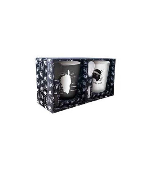 Coffret tasse à café + cuillère Corsica